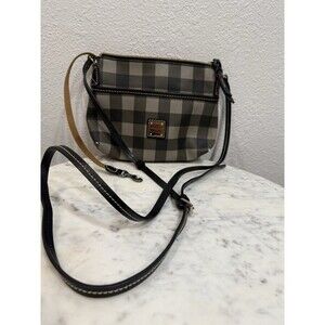 Dooney & Bourke*Black/White* Striped Shoulder Purse